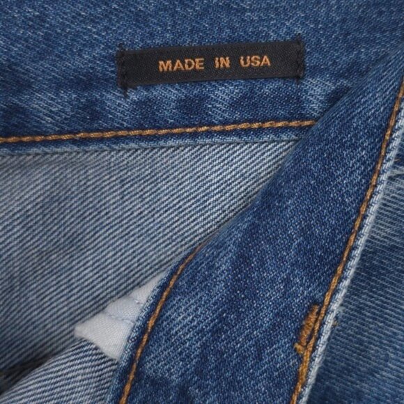 NWT ALEX MILL Women's CARLA Jeans 33 Straight Vintage Dark Indigo USA🇺🇸MADE - Picture 14 of 16